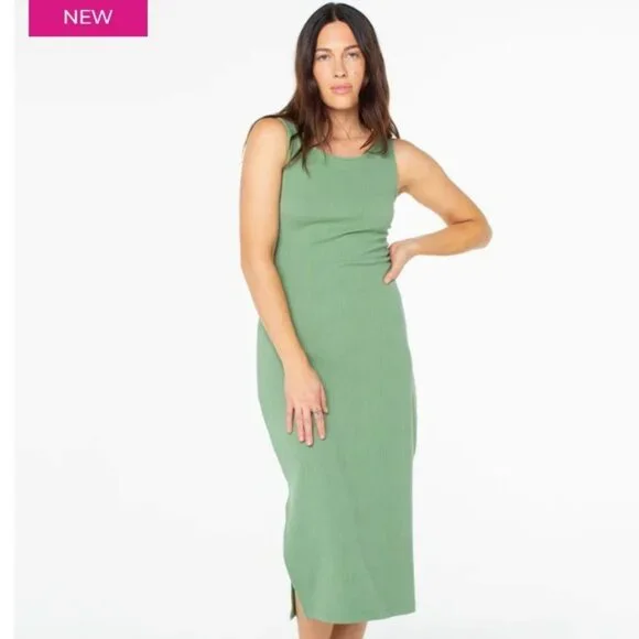 Roxy | Dresses | Nwt Roxy Green Beachy City Lights Midi Dress | Poshmark
